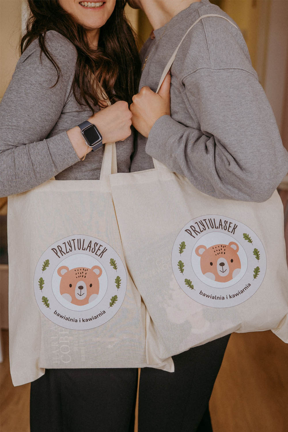 Torby z logo Przytulasek – bawialnia i kawiarnia dla dzieci w Radomiu